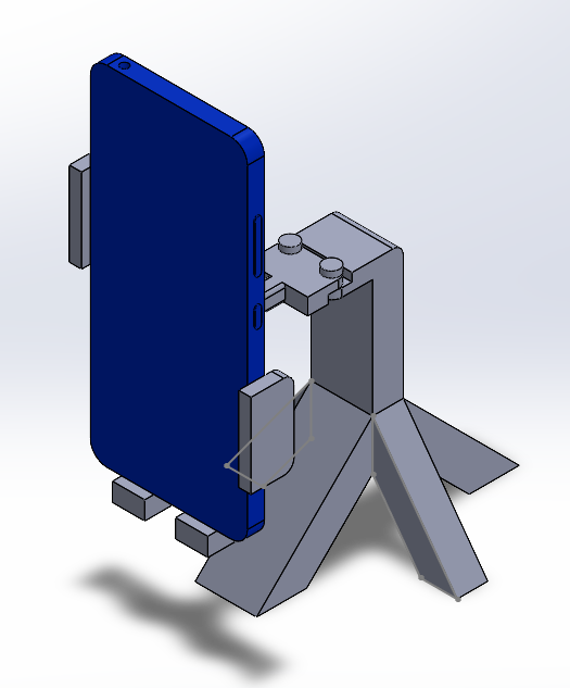 Complete phone holder assembly